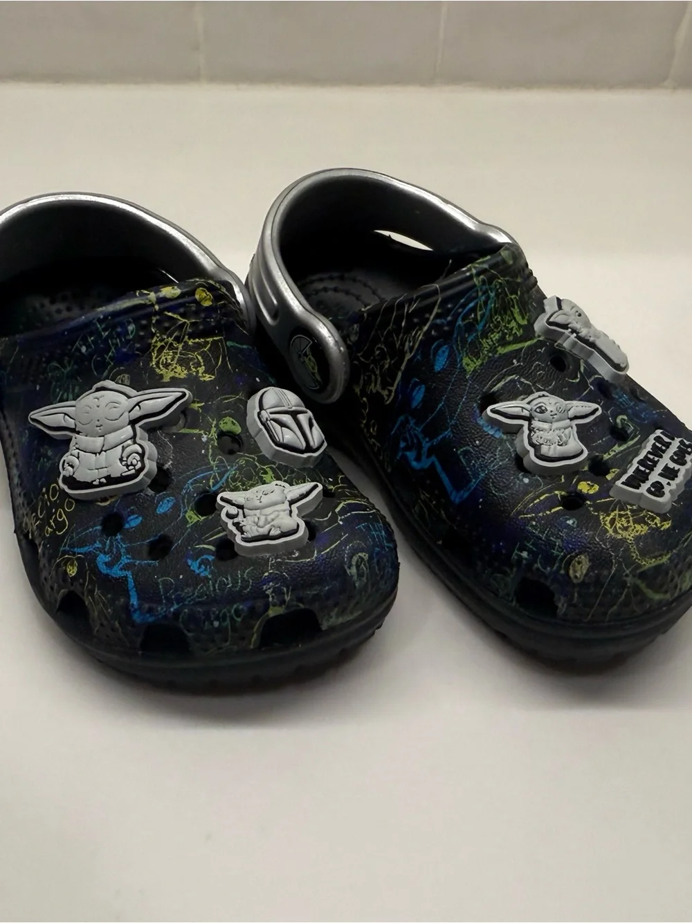 Kids Star Wars Themed Crocs; Mandalorian Crocs